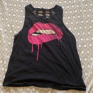 💋Charlotte Russe black tank top size small